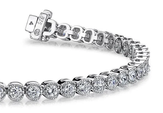 Vintage Dreams Tennis Diamond Bracelet with 4.00 ct.(finished) 2.8mm