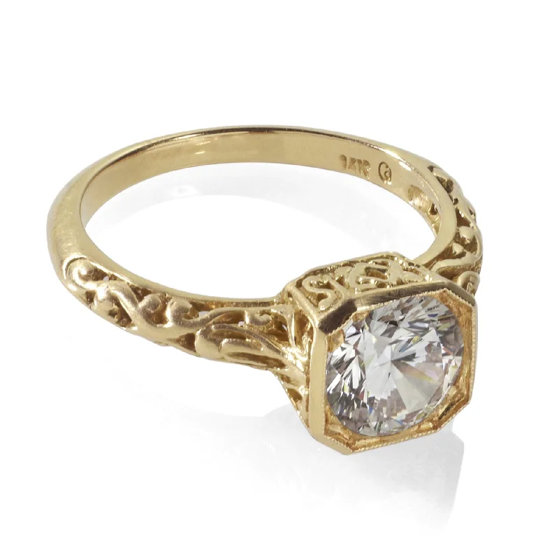 Vintage Reproduction Engagement Ring