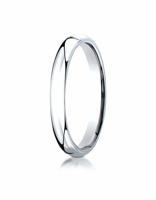 WOMEN'S 14KT WHITE GOLD 3MM SUPER LIGHT COMFORT FIT WEDDING BAND