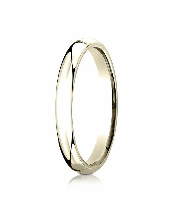 WOMEN'S 14KT YELLOW GOLD 3MM SUPER LIGHT COMFORT FIT WEDDING BAND