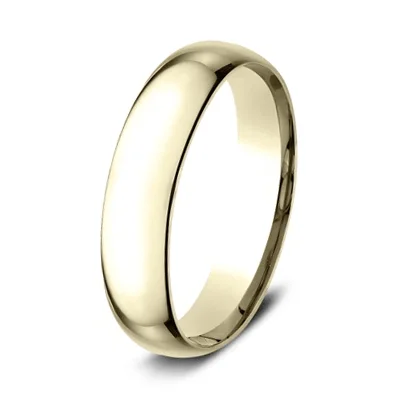 WOMEN'S 14KT YELLOW GOLD 5MM SUPER LIGHT FIT WEDDING BAND