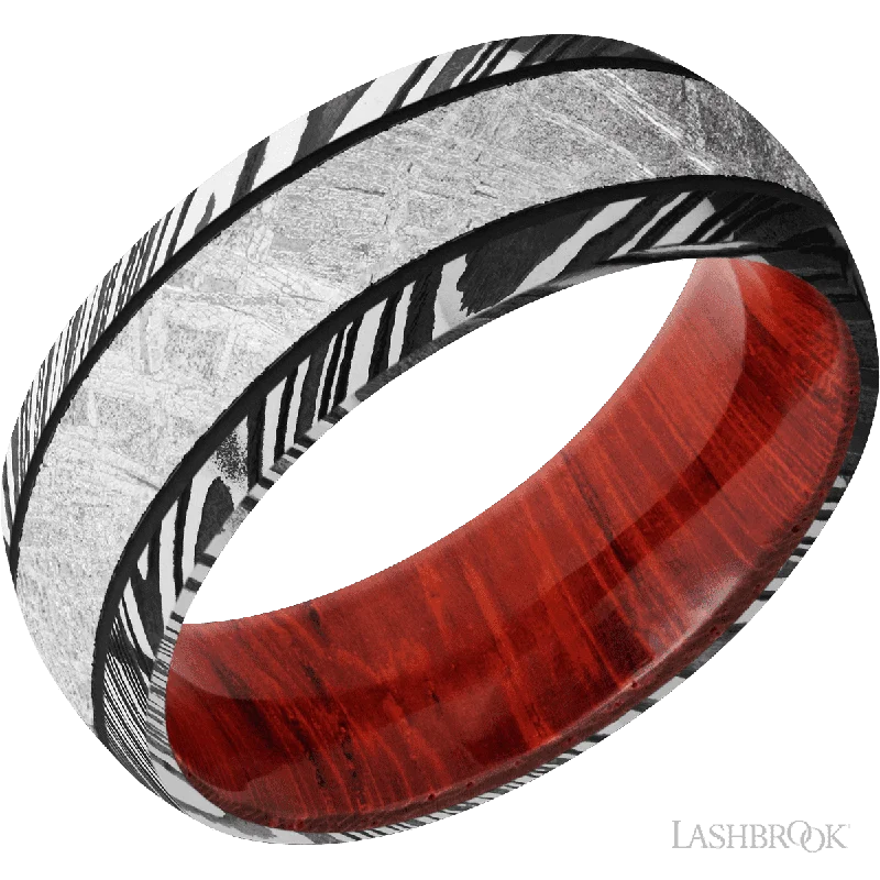 Woodgrain with Acid Finish and Meteorite Inlay and Padauk - 8MM